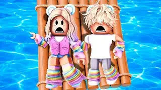 PRESO NO MAR COM MEU IRMÃO EM RAFT 101 SOBREVIVÊNCIA no ROBLOX