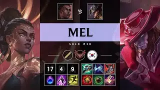 Mel Mid vs Twisted Fate - KR Grandmaster Patch 25.12