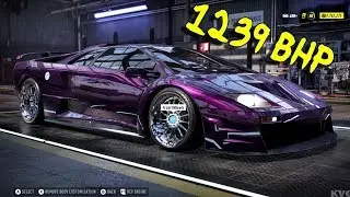 Need for Speed Heat - 1239 BHP Lamborghini Diablo SV 1995 - Tuning & Customization Car HD