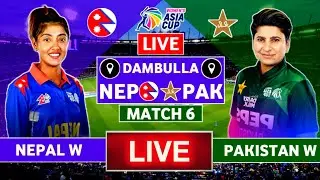 Live: Nepal Women vs Pakistan Women Asia Cup 2024 Match 6 | Pak W vs Nep W Live