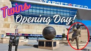 Famous Statues in Downtown Minneapolis on opening Day Target Field