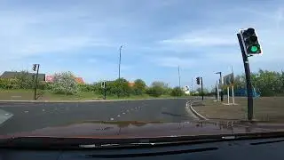 Sandy Lane Multi lane roundabout May 2023