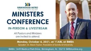 BMBA Ministers Conference - Speaker: Dr. Beck Taylor