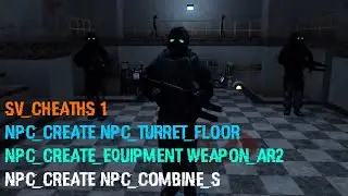 How to use cheat codes in Half-Life 2 to make battle zone prototype on the imported Source maps