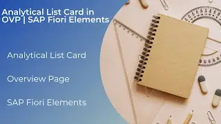 Analytical List Card in Overview Page | SAP Fiori Elements Training | Contact@eduoceans.com