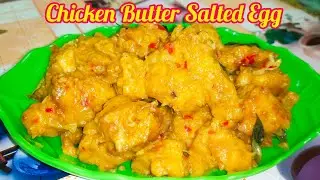 Chicken Butter Salted Egg || Ayam Goreng Butter Telur Masin