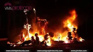Cremà Falla Municipal Infantil 2016. Fallas Valencia 2016. Pirotecnia Europlá