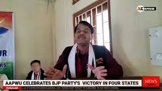AP Workers Union (AAPWU) celebrated BJP party victory in four states with huge fanfare