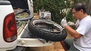 Changing Tires on 2014 CRF250L