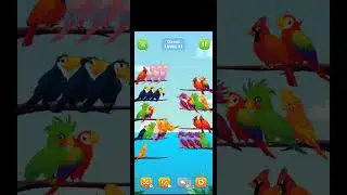 BIRD SORT PUZZLE, LEVEL - 77 #shorts #lovely #games