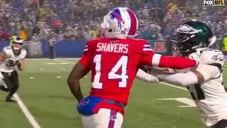 Tyrell Shavers insane catch over Quinyon Mitchell vs Eagles Week 17 2025 NFL 😱