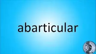 How to say abarticular