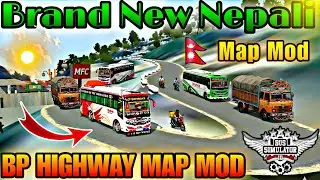 New Nepali Map Mod in bus simulator indonesia 😍 Finally Release Bp Highway Real Nepali Map Mod