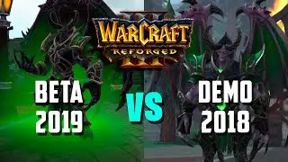 Warcraft III: Reforged | СРАВНЕНИЕ ГРАФИКИ BETA 2019 VS DEMO 2018 (Очищение Стратхольма)