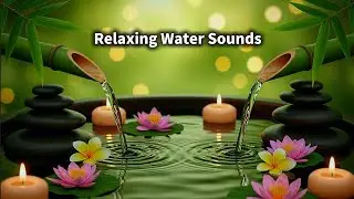 Relaxing Bamboo Water Flow | Spa Music for Sleep, Studying, and Relaxation