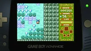 Boulder Dash EX EX Story World of Water Stage 3 Nintendo Game Boy Advance Emulated