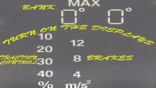 2016 BMW S1000RR Turn On Displays