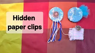 How I make Fabric hidden paper clips.Great way to use SCRAPS.#junkjournal #fabricscraps #handsewing 