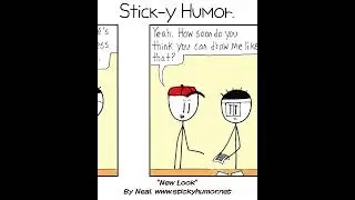 Sticky Shorts: New Look (Stick-y Humor Comic Video) #comedy #comics #funny #animation