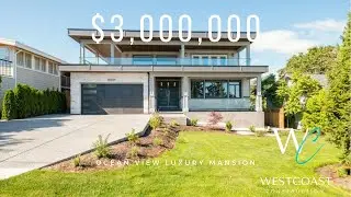 Inside a $3,000,000 MEGA MANSION with OCEAN VIEWS in White Rock BC, Canada! | Mansion Tour