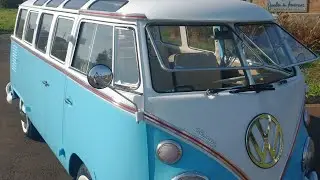 Light Blue 23 Window Volkswagen Bus Samba for Sale