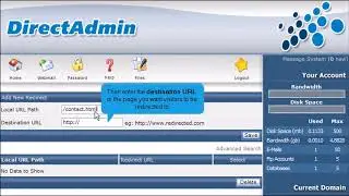 How to manage URL redirects in DirectAdmin