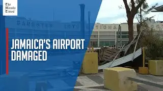 Немногие смогли вернуться домой после того, как ураган Мелисса разрушил аэропорт Монтего-Бей на Я...