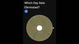 Day 119 of removing a day until only 1 remains #spinthewheelapp #day119