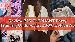 Review BIG ELEPHANT Potty Training Underwear, 100% Cotton Absorbent Unisex Toddler Pee Pants for Boy