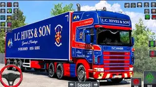 Transport Euro truck Cargo on 4x4 Heavy truck in American Truck Cargo Games Sim 