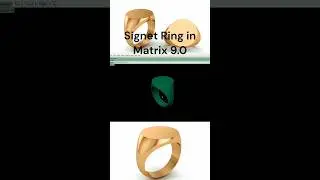 full 👆🏻video link/ how to make signet ring in matrix 9.0 #matrix #tutorial #rhino #cad