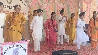 PUNJABI DANCE BY 9TH CLASS GIRLS, ANNUAL FUNCTION GSSS MAMLIGH 2024-2025