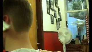 Traditional barber shop in London