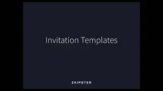 Online Invitation Management: Invitation Templates | zkipster Tutorial