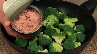 Brokkoli mit Thunfisch mischen! Diesen Trick habe ich in einem schicken Restaurant gelernt!