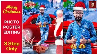 Merry Christmas Photo Editing in PICSART 2019 | Santa photo editing | xmas |  Happy New Year