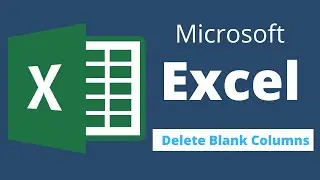 How to Delete Blank Columns in Excel #shorts