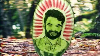 Easy Watermelon Carving /Fruit Carving /Face Image Carving /Fruits Ninja/Fruits Ninja Cutting Skills
