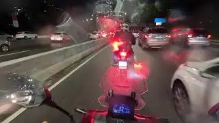 THIAGO DEGAN HONDA ADV 160 RED - TRANSITO COM CHUVA &Eacute; SEMPRE COMPLICADO