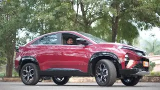 Tata Curvv Accomplished S MT Petrol, First Nitro Crimson color car of Indore First Premium Executive