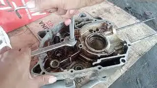 How to remove the crankcase bearing wave 125 #howto #remove #crankcase #bearing #motorcycle 