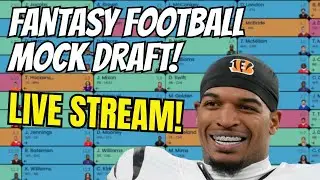 Drafting Soon? Prep With This Mock Draft LIVE STREAM! 12-Team Mock