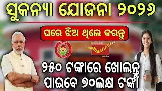 ୨୫୦ ଟଙ୍କାରେ କରନ୍ତୁ ପାଇବେ ୭୦ଲକ୍ଷ/Post Office Sukanya Samruddhi yojana/Sukanya yojana 2026 in odia 