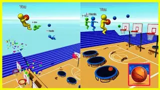 Jump Dunk 3D - Gameplay Walkthrough Level 100 to 110 || All Levels by unlock puzzles