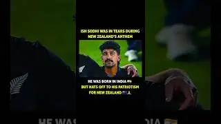 &ldquo;Ish Sodhi during New Zealand's National anthem.!!🥺 #shorts #viral #t20 #worldcup #cricket