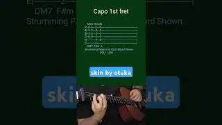 skin by otuka- Acoustic Guitar Tab #shorts
