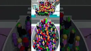Escalators Game BONUS Level #19 &ndash; CRAZY Crowd Multiply CRASHES! 💥🤯 #shorts #funny