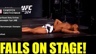 UFC 324 Weigh-in SHOCKER! Fighter COLLAPSES on Stage After Brutal Weight Cut
