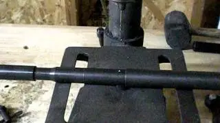 How to drill the gas port on an AR-15 barrel. 2 of 4.