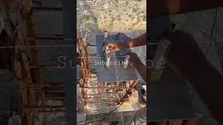 Fixing of anchor bolts in Column #engineering #video #civilengineering